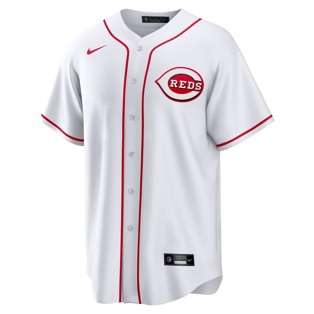 Cincinnati Reds Jose Trevino Nike White Home Replica Jersey product image 2, provided for visual reference and product