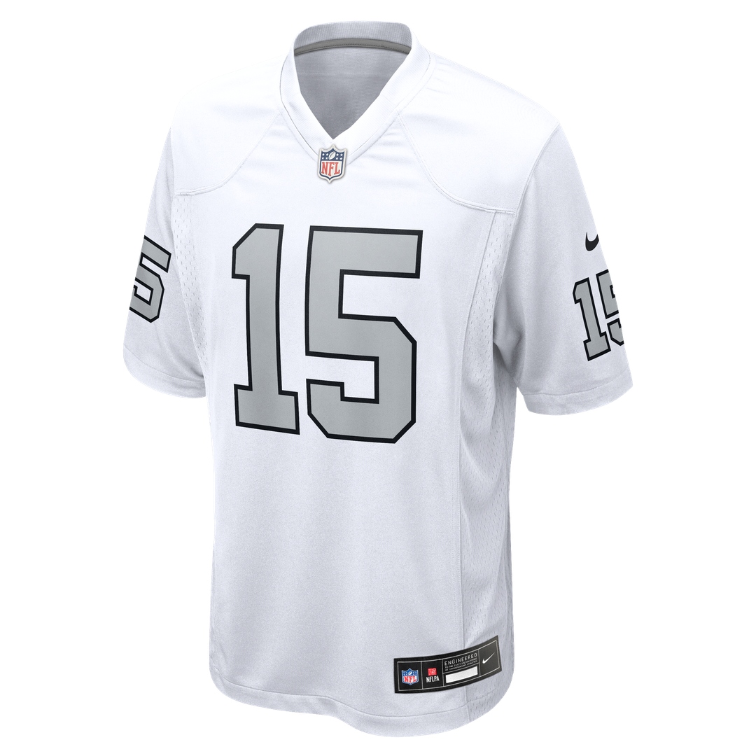 Las Vegas Raiders Fernando Mendoza Nike White Alternate Game Player Jersey product image 2, provided for visual reference