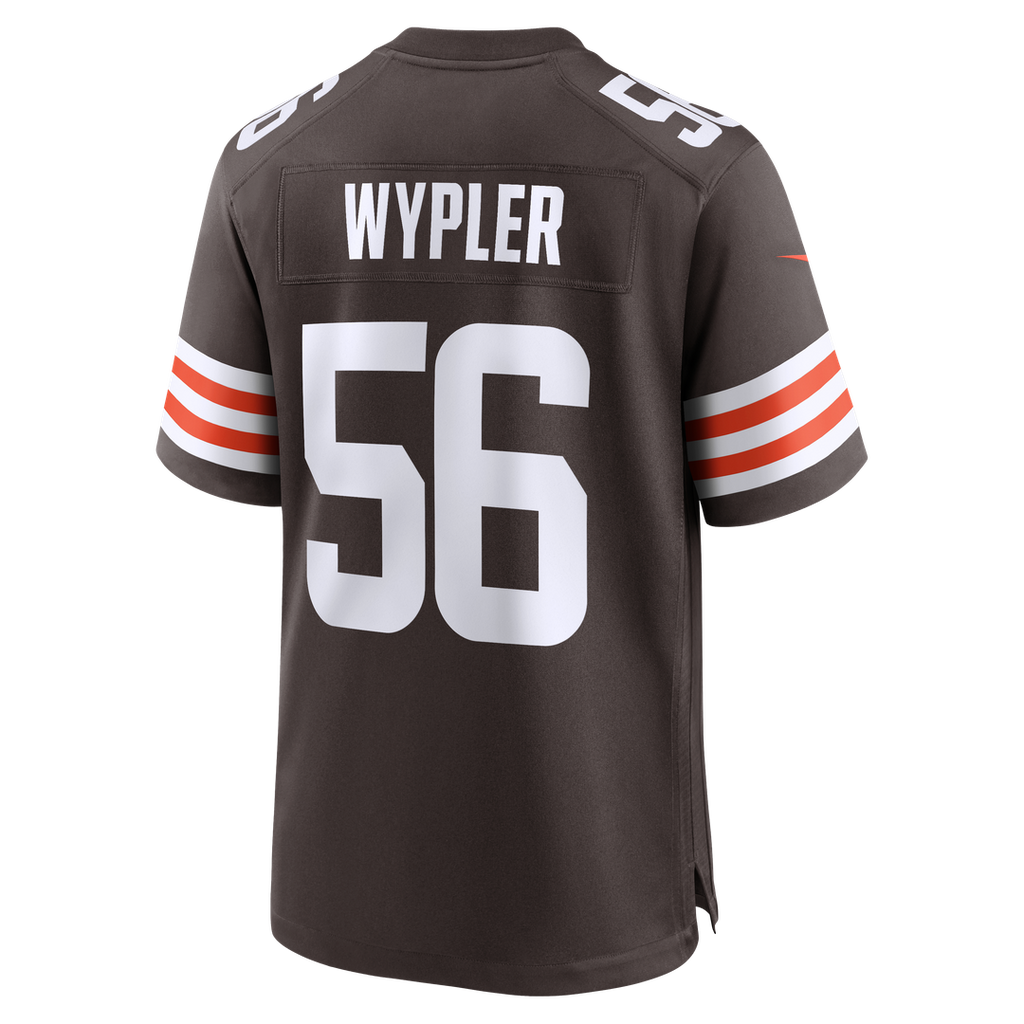 Cleveland Browns Luke Wypler Nike Brown Team Game Jersey product image 3, provided for visual reference and product detail
