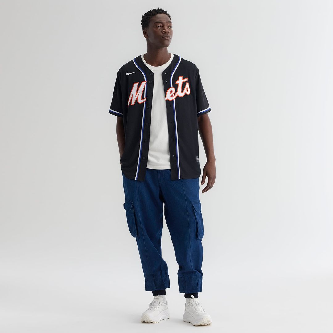 New York Mets Juan Soto Nike Fashion Replica Black Out Jersey product image 4, provided for visual reference and product