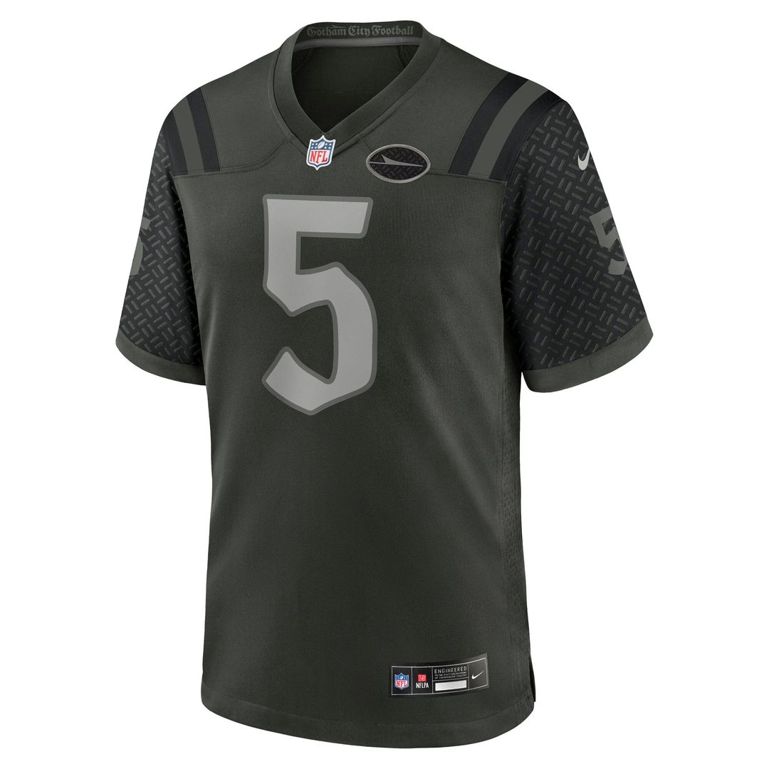 New York Jets Garrett Wilson Nike Green Rivalries Collection Game Jersey product image 2, provided for visual reference and