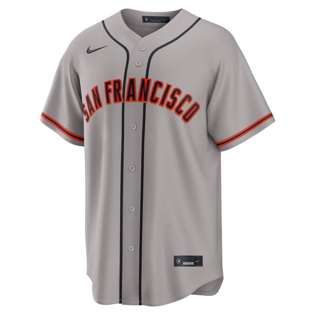 San Francisco Giants Jung Hoo Lee Nike Gray Road Replica Jersey product image 2, provided for visual reference and product