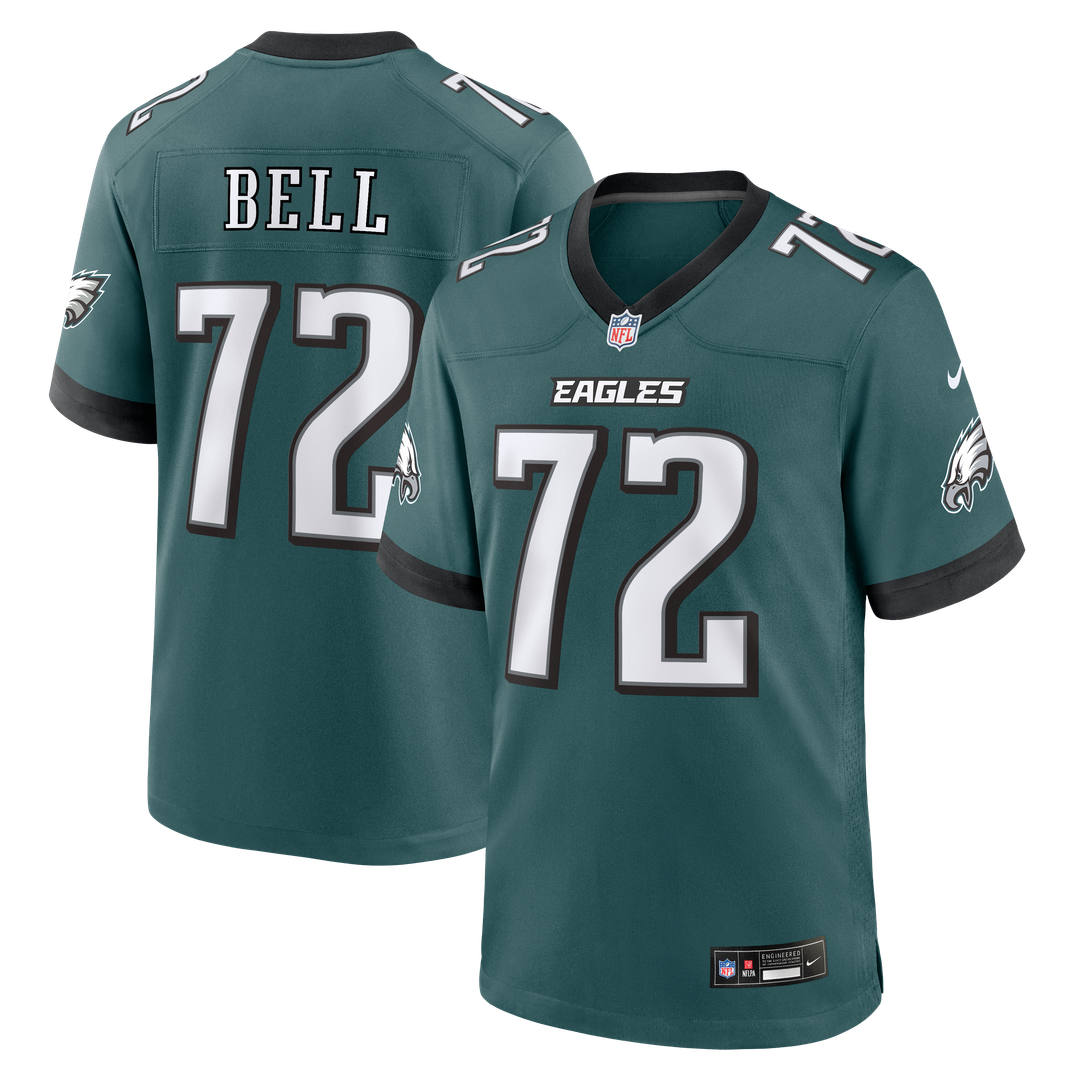 Philadelphia Eagles Markel Bell Nike Midnight Green Team Game Jersey product image 1, provided for visual reference and