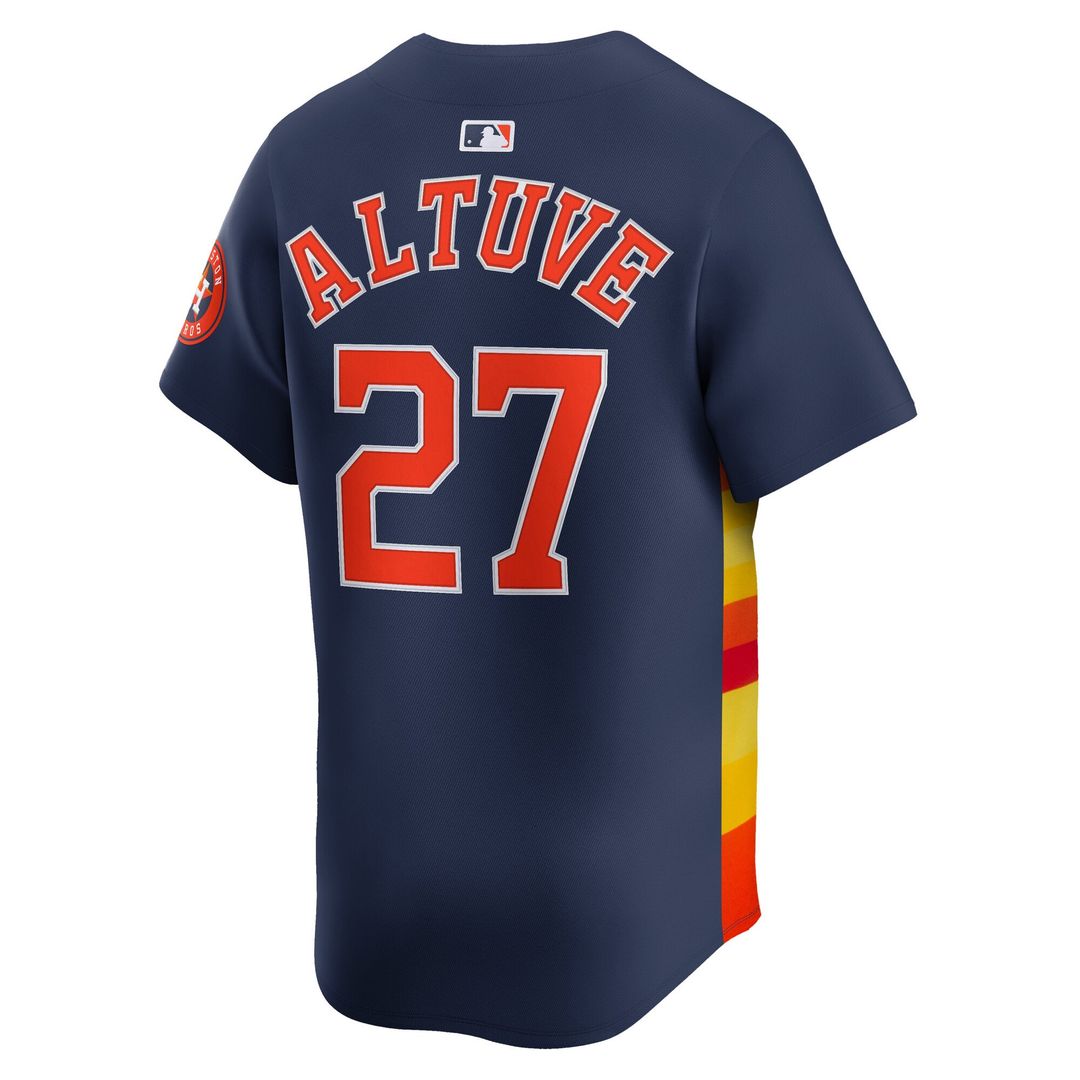 Houston Astros Jose Altuve Nike Navy Alternate Limited Player Jersey product image 7, provided for visual reference and