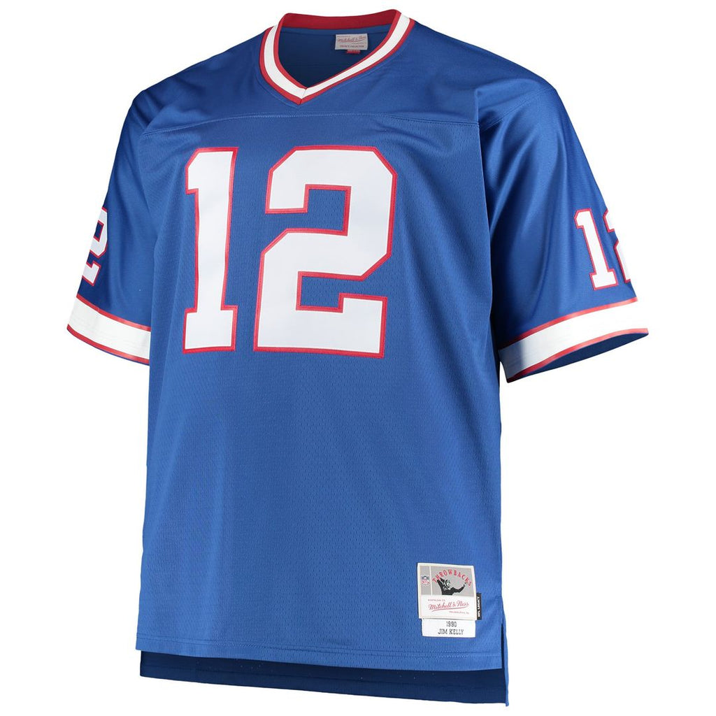 Buffalo Bills Jim Kelly Mitchell & Ness Royal Big & Tall 1990 Retired Player Replica Jersey product image 2, provided for