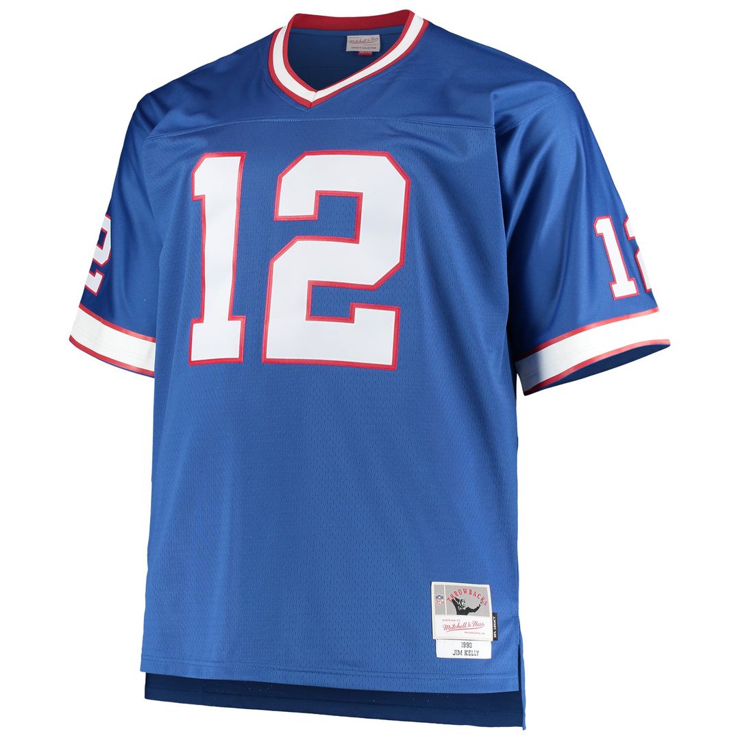 Buffalo Bills Jim Kelly Mitchell & Ness Royal Big & Tall 1990 Retired Player Replica Jersey product image 2, provided for