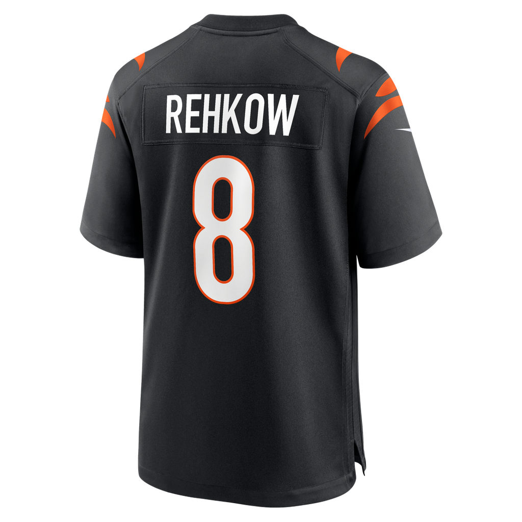 Cincinnati Bengals Ryan Rehkow Nike Black Game Jersey product image 3, provided for visual reference and product detail