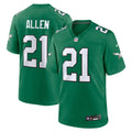 Philadelphia Eagles Eric Allen Nike Kelly Green Retired Player Alternate Game Jersey product image 1, provided for visual