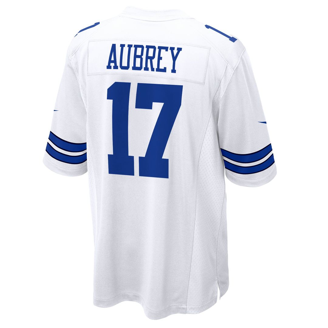 Dallas Cowboys Brandon Aubrey Nike White Game Jersey product image 6, provided for visual reference and product detail review