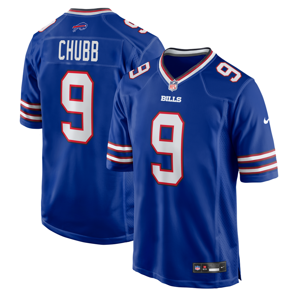 Buffalo Bills Bradley Chubb Nike Royal Team Game Jersey product image 1, provided for visual reference and product detail