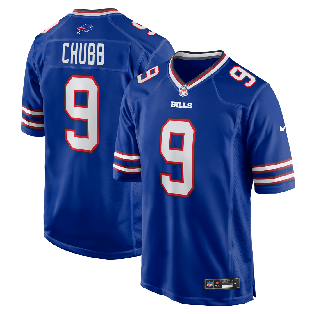 Buffalo Bills Bradley Chubb Nike Royal Team Game Jersey product image 1, provided for visual reference and product detail