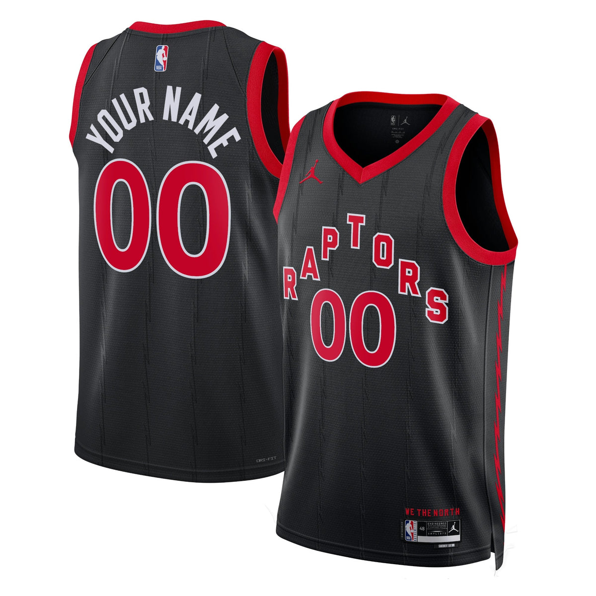 Toronto Raptors Jordan Statement Swingman Jersey - Custom - Unisex product image 1, provided for visual reference and