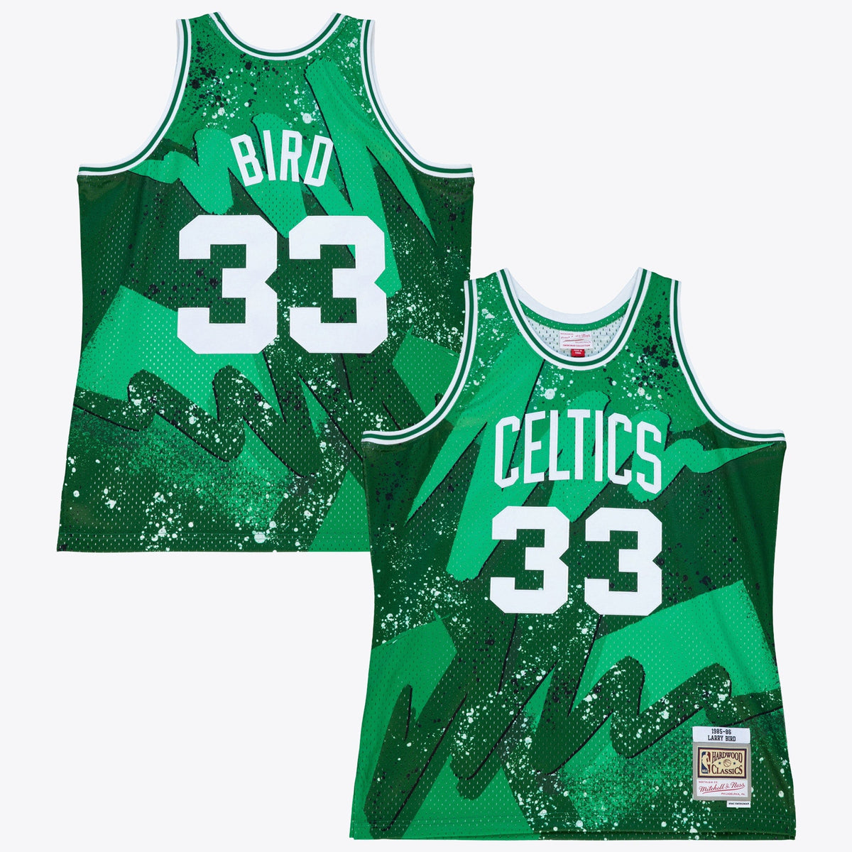Boston Celtics Mitchell & Ness Larry Bird 1985 Hyper Hoops Swingman Jersey - Green product image 1, provided for visual