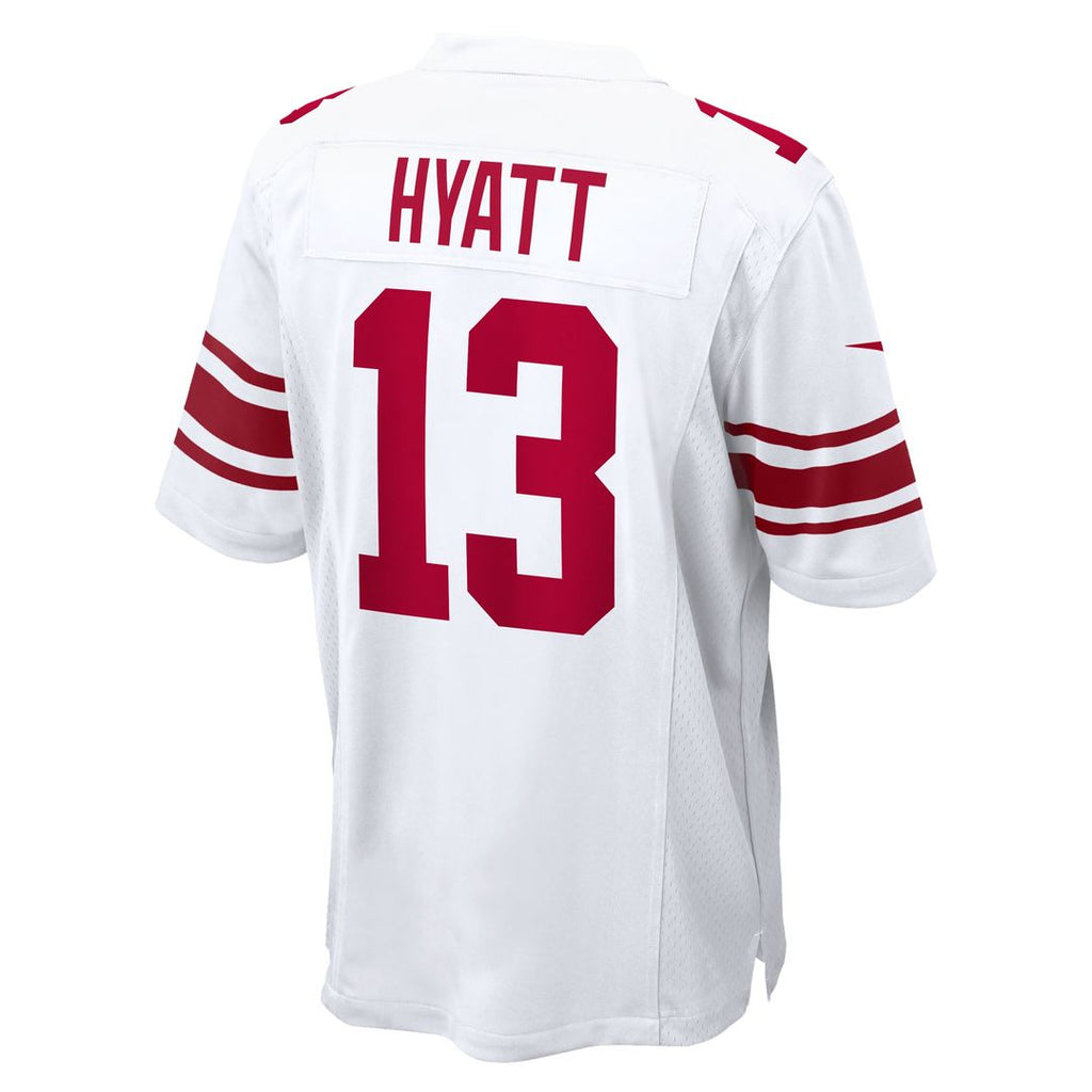 New York Giants Jalin Hyatt Nike White Game Jersey product image 3, provided for visual reference and product detail review