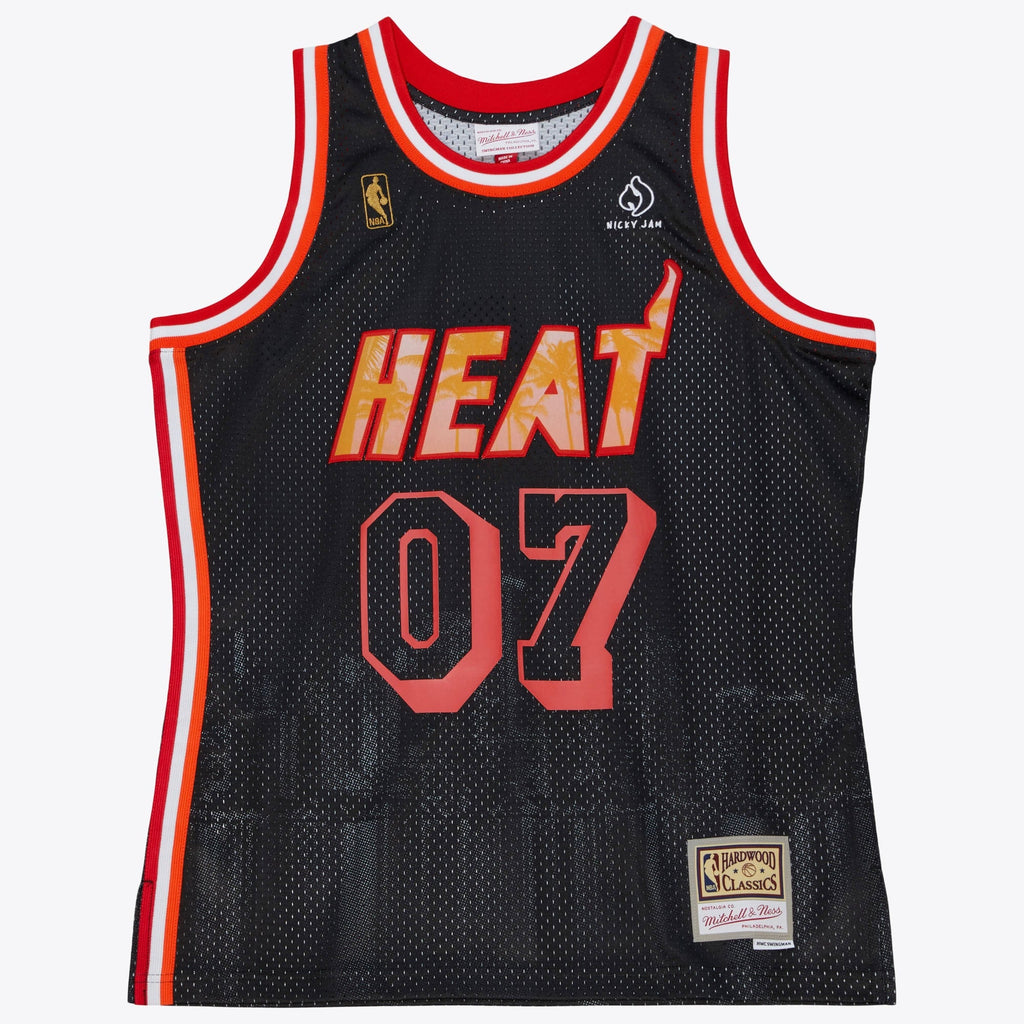 Miami Heat Mitchell & Ness M&N x Nicky Jam Swingman Jersey product image 2
