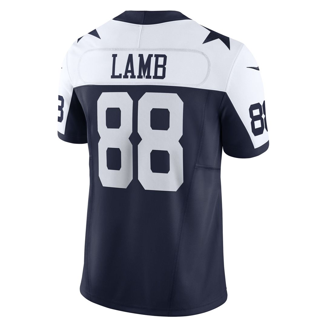 Dallas Cowboys CeeDee Lamb Nike Navy Vapor F.U.S.E. Limited Jersey product image 6, provided for visual reference and