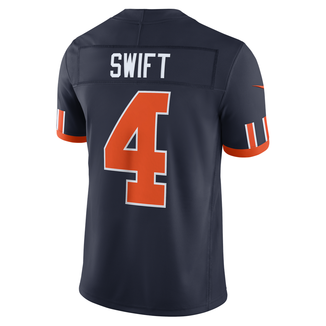 Chicago Bears D'Andre Swift Nike Navy 2026 Rivalries Collection Stitched Limited Jersey product image 3, provided for visual