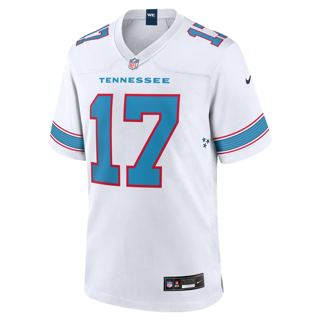 Tennessee Titans Chimere Dike Nike White Game Jersey product image 8, provided for visual reference and product detail review
