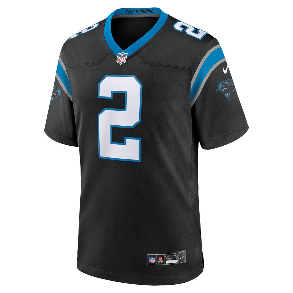 Carolina Panthers Mike Jackson Nike Black Game Jersey product image 2, provided for visual reference and product detail