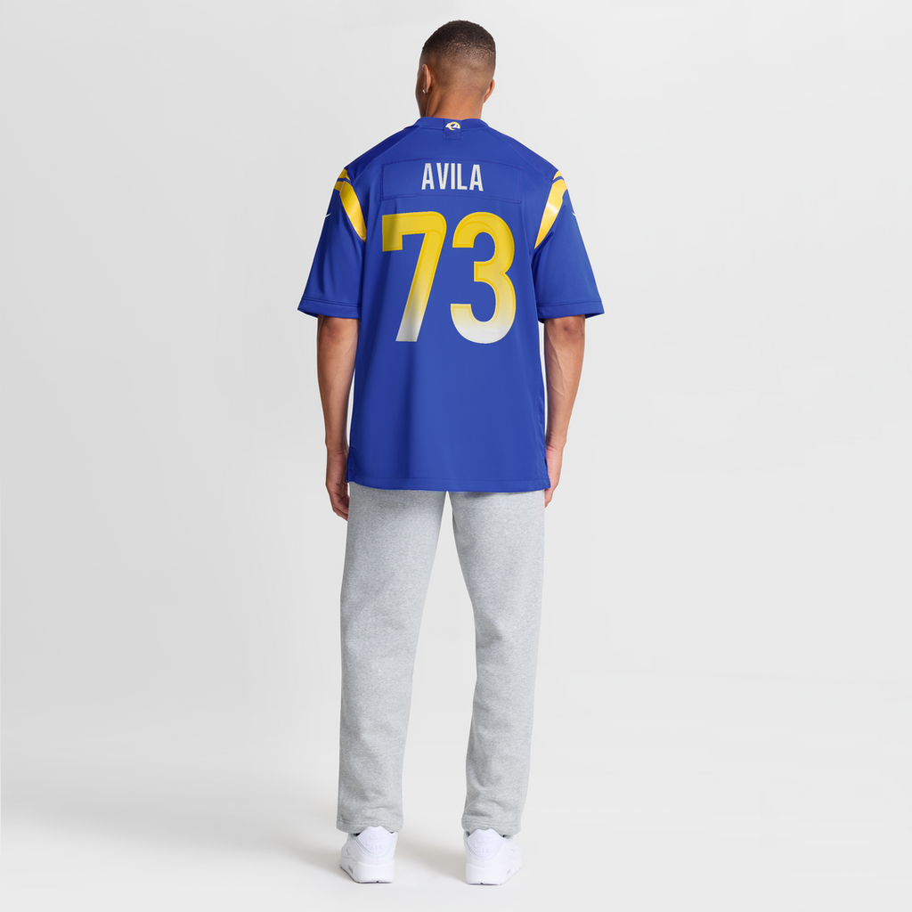 Los Angeles Rams Steve Avila Nike Royal Home Game Jersey product image 8, provided for visual reference and product detail
