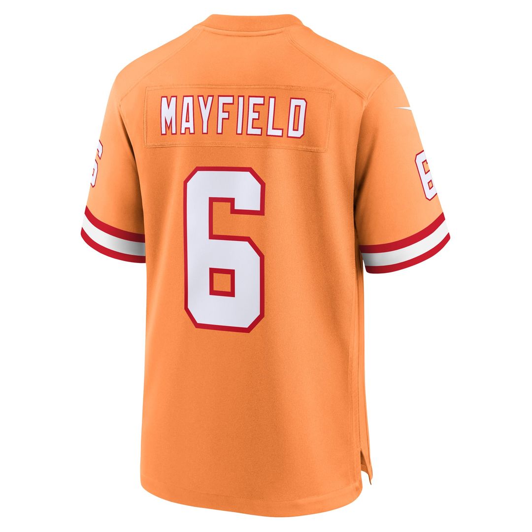 Tampa Bay Buccaneers Baker Mayfield Nike White Away Game Jersey product image 42, provided for visual reference and product