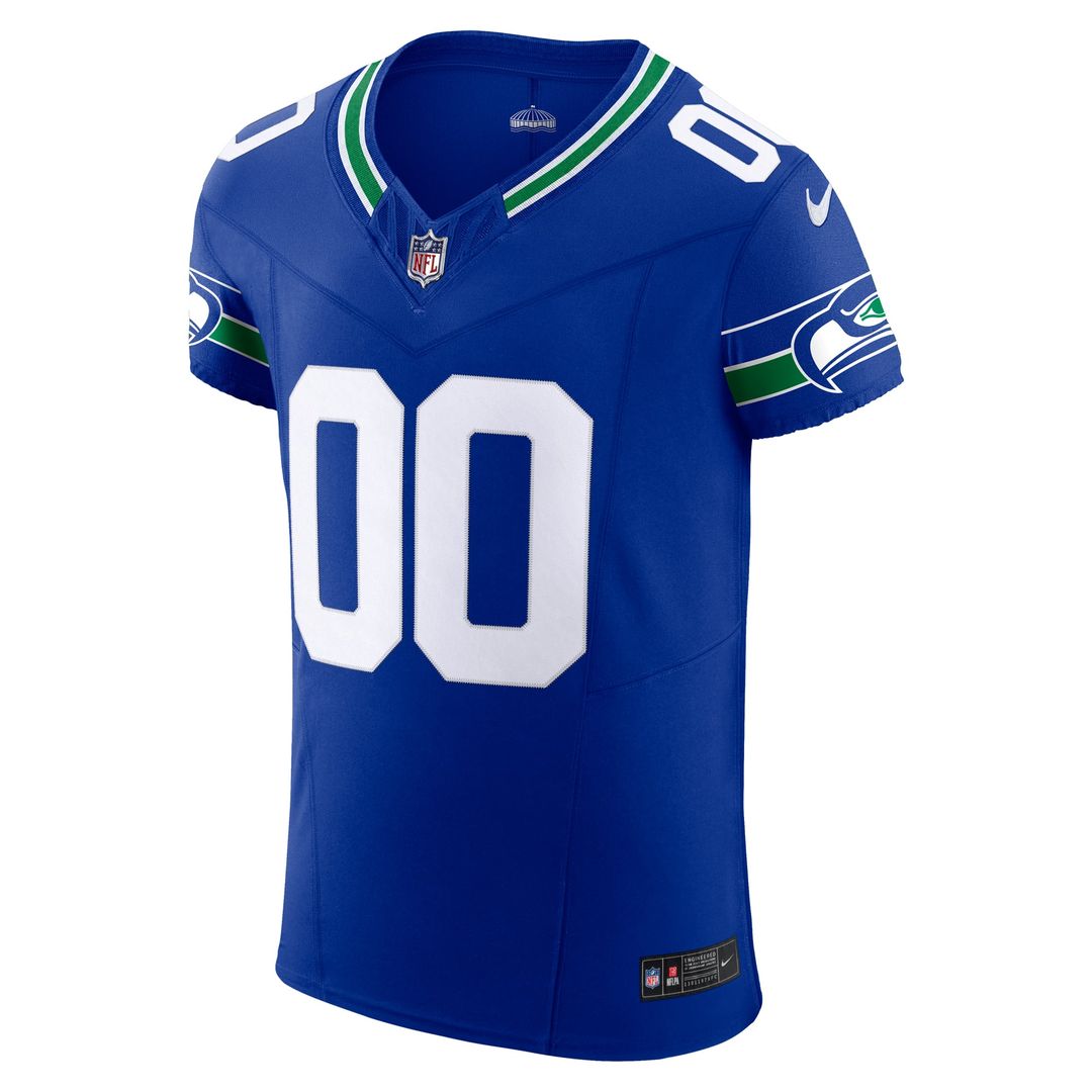Seattle Seahawks Nike Royal Alternate Vapor F.U.S.E. Elite Custom Jersey product image 2, provided for visual reference and