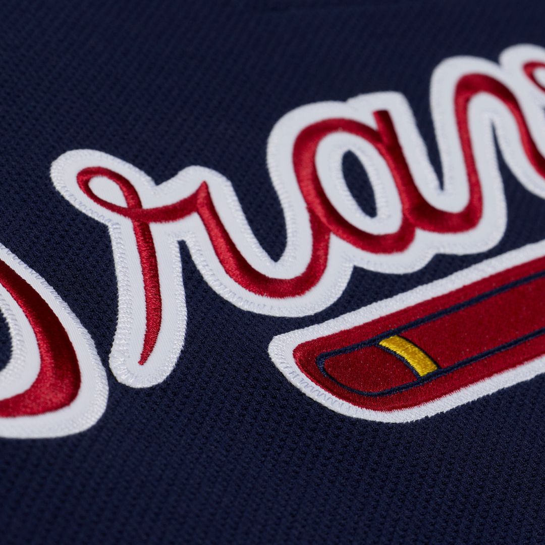 Atlanta Braves Andruw Jones Mitchell & Ness Navy Authentic Batting Practice Jersey product image 6, provided for visual