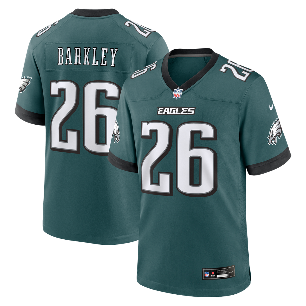 Philadelphia Eagles Saquon Barkley Nike White Game Jersey product image 27, provided for visual reference and product detail
