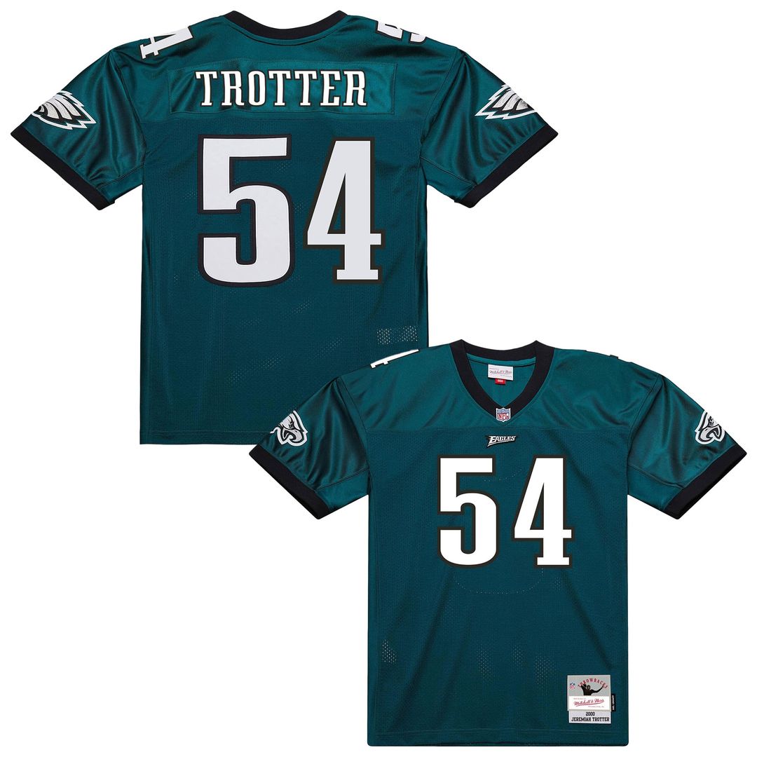 Philadelphia Eagles Jeremiah Trotter Mitchell & Ness Green 2000 Legacy Throwback Replica Jersey product image 1, provided