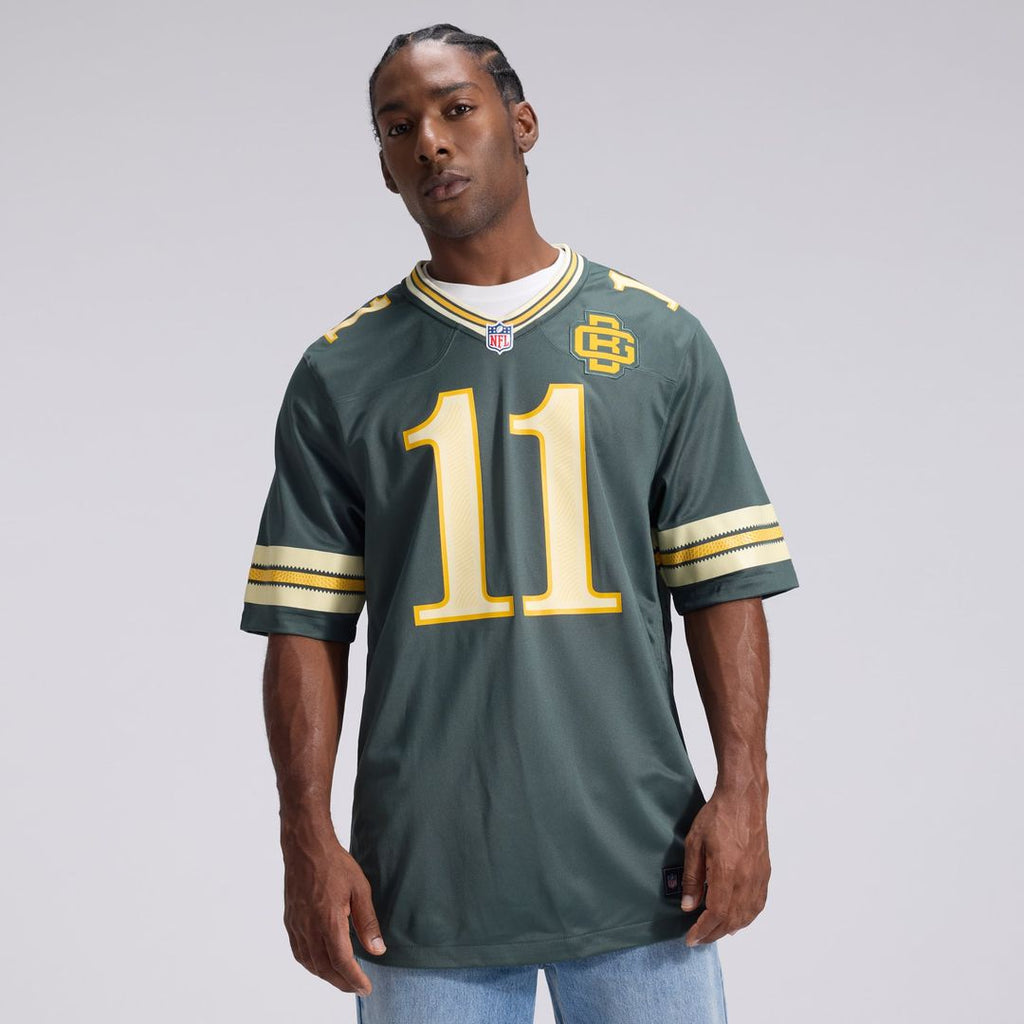 Green Bay Packers Jayden Reed Nike Green 2026 Rivalries Collection Game Jersey product image 2, provided for visual