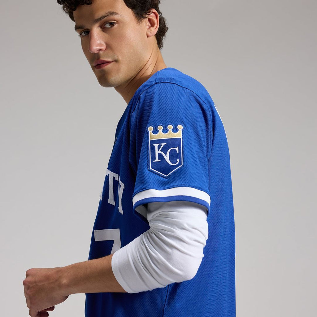 Kansas City Royals Bobby Witt Jr. Nike Royal Alternate 2 Elite Player Jersey product image 17, provided for visual reference
