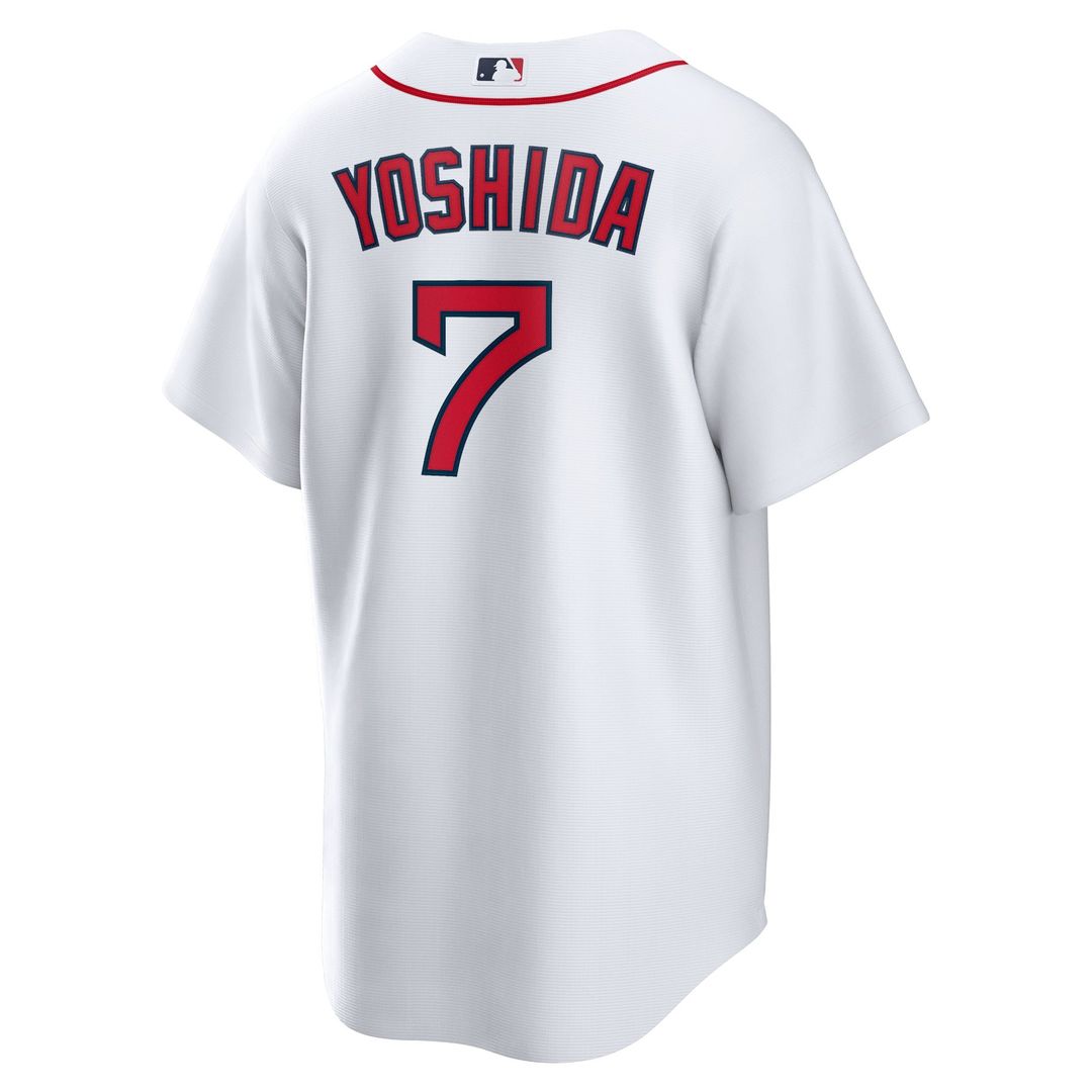 Boston Red Sox Masataka Yoshida Nike White Replica Player Jersey product image 3, provided for visual reference and product