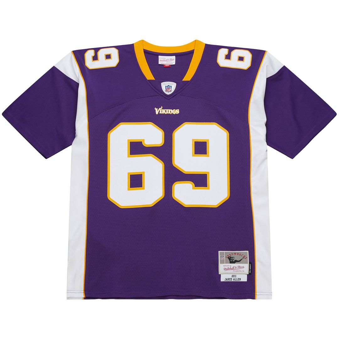 Minnesota Vikings Jared Allen Mitchell & Ness Purple 2011 Legacy Replica Jersey product image 2, provided for visual