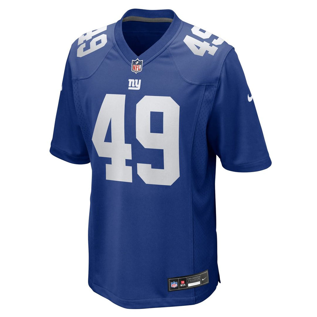 New York Giants Chris Board Nike Royal Team Game Jersey product image 2, provided for visual reference and product detail