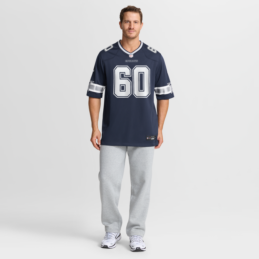 Dallas Cowboys Tyler Guyton Nike Navy Player Game Jersey product image 7, provided for visual reference and product detail