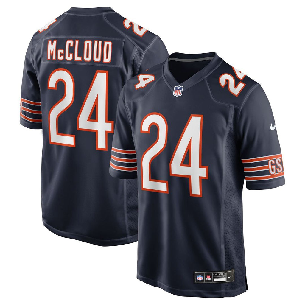 Chicago Bears Nick McCloud Nike Navy Team Game Jersey product image 1, provided for visual reference and product detail