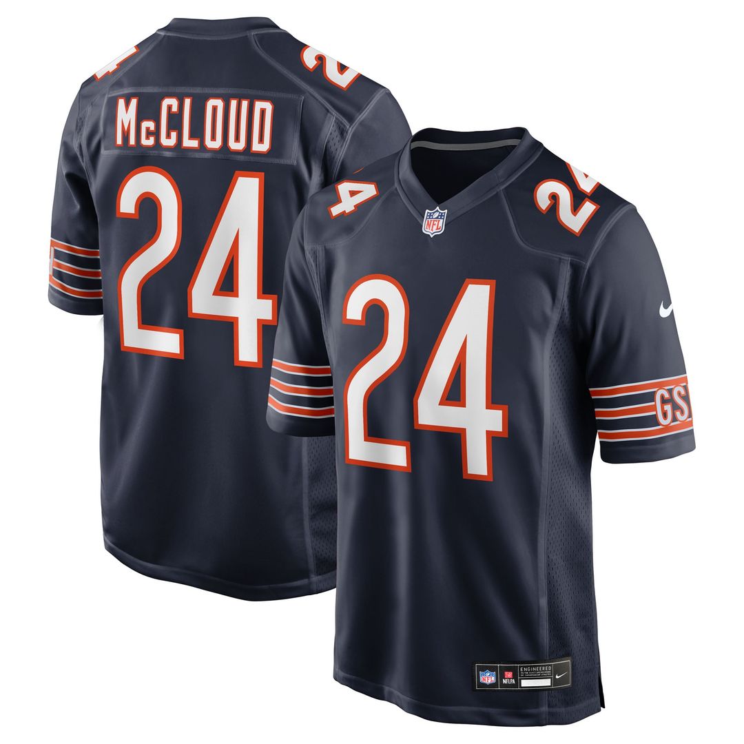 Chicago Bears Nick McCloud Nike Navy Team Game Jersey product image 1, provided for visual reference and product detail