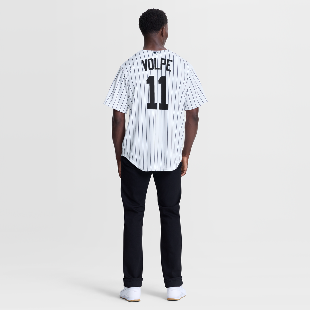New York Yankees Anthony Volpe Nike White Home Replica Jersey product image 5, provided for visual reference and product