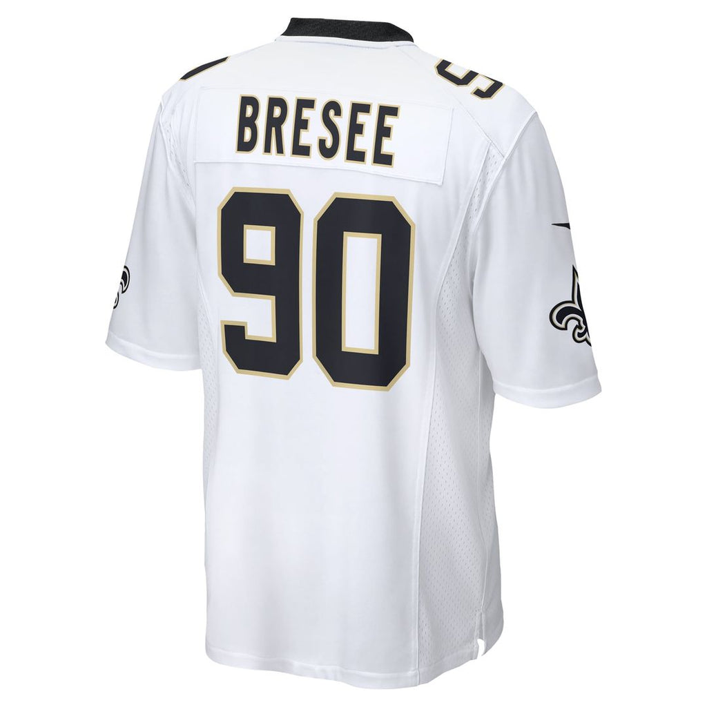 New Orleans Saints Bryan Bresee Nike White Game Jersey product image 3, provided for visual reference and product detail