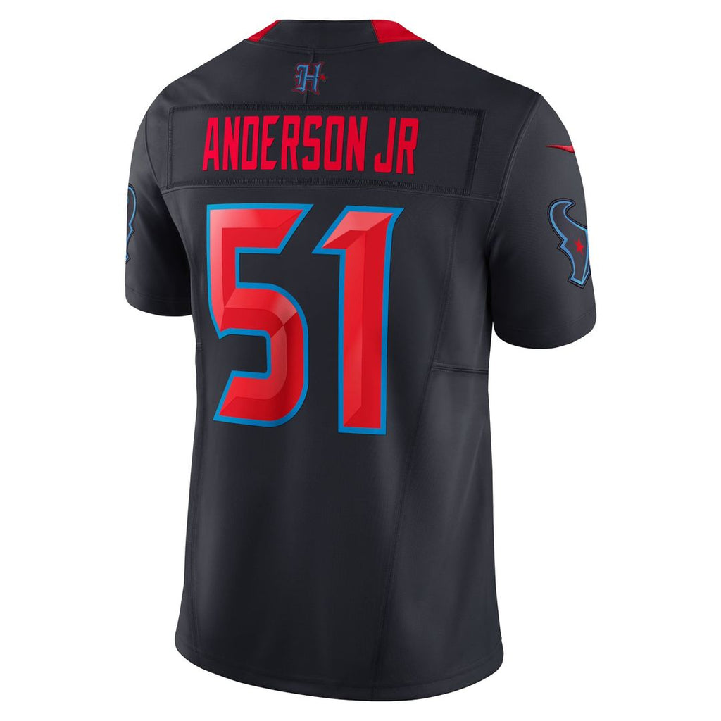Houston Texans Will Anderson Jr. Nike Navy 2nd Alternate Vapor F.U.S.E. Limited Jersey product image 3, provided for visual