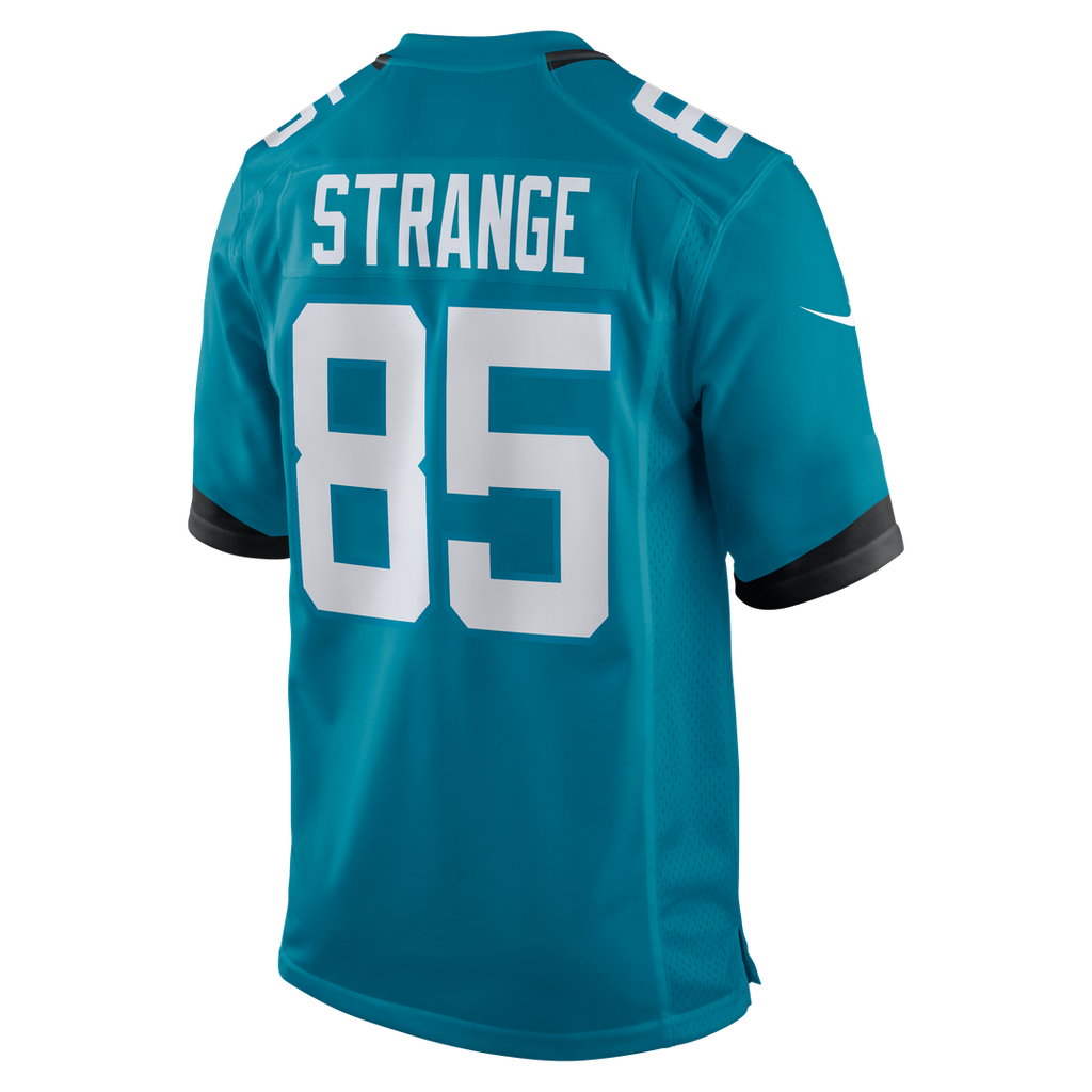 Jacksonville Jaguars Brenton Strange Nike Teal Team Game Jersey product image 3, provided for visual reference and product