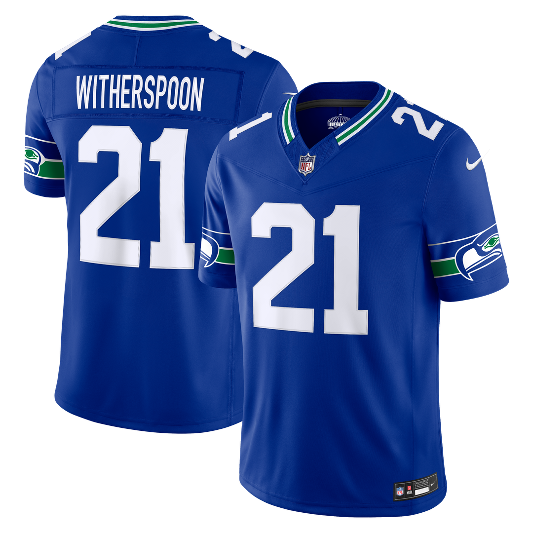 Seattle Seahawks Devon Witherspoon Nike Royal Alternate Vapor F.U.S.E. Stitched Limited Jersey product image 1, provided for