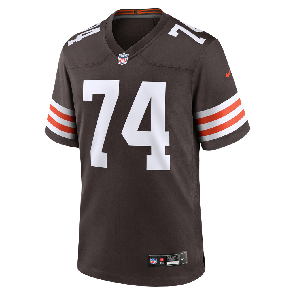 Cleveland Browns Elgton Jenkins Nike Brown Team Game Jersey product image 2, provided for visual reference and product