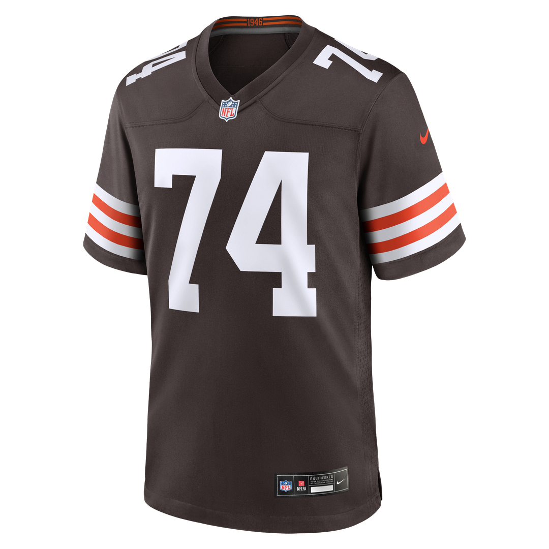 Cleveland Browns Elgton Jenkins Nike Brown Team Game Jersey product image 2, provided for visual reference and product