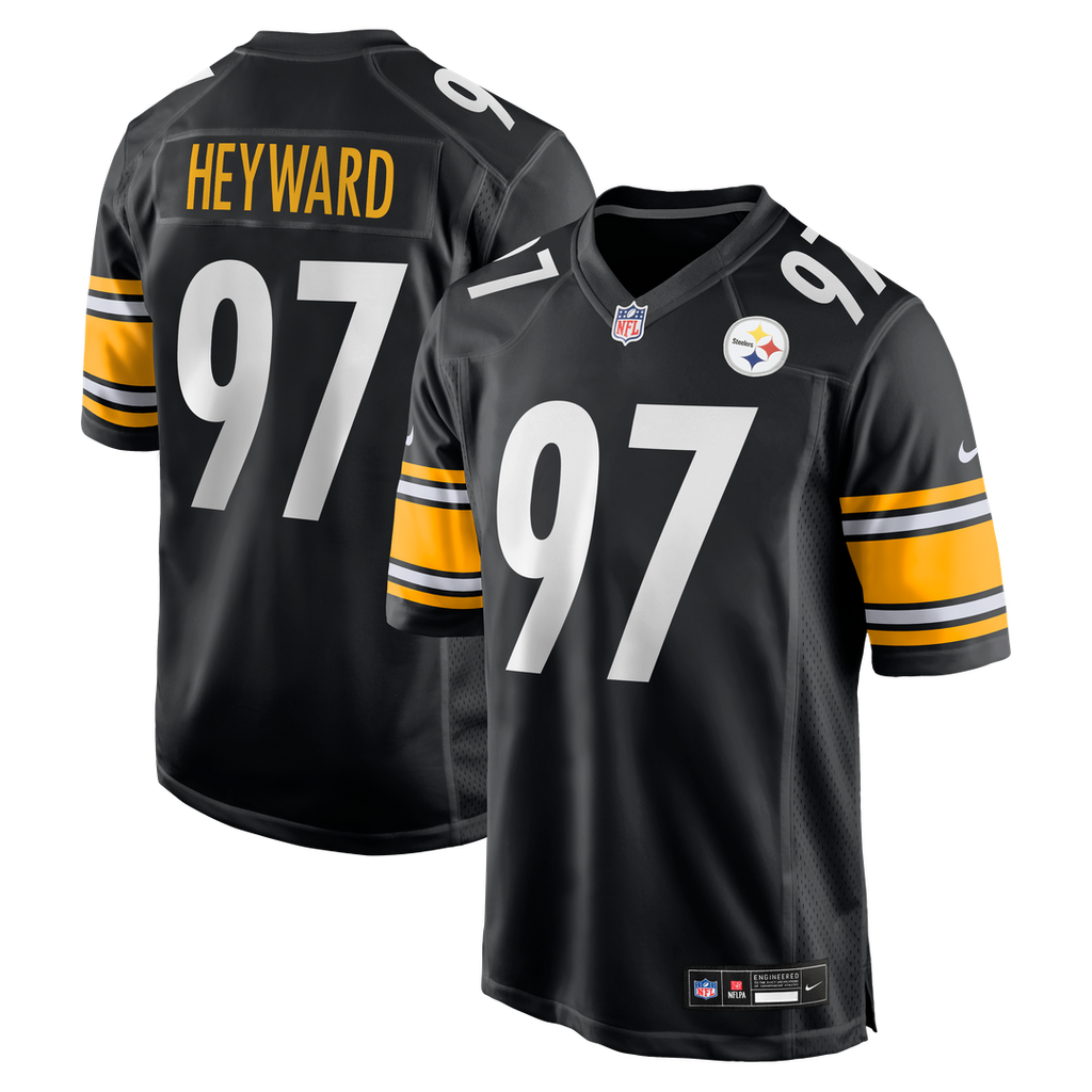 Pittsburgh Steelers Cameron Heyward Nike Black Game Jersey product image 9, provided for visual reference and product detail