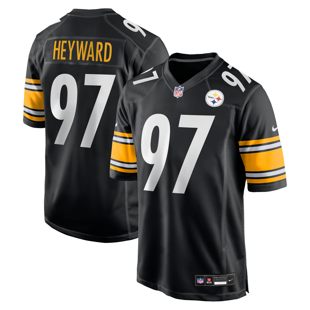 Pittsburgh Steelers Cameron Heyward Nike Black Game Jersey product image 9, provided for visual reference and product detail