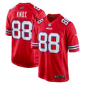 Buffalo Bills Dawson Knox Nike Red Alternate Game Jersey product image 1, provided for visual reference and product detail