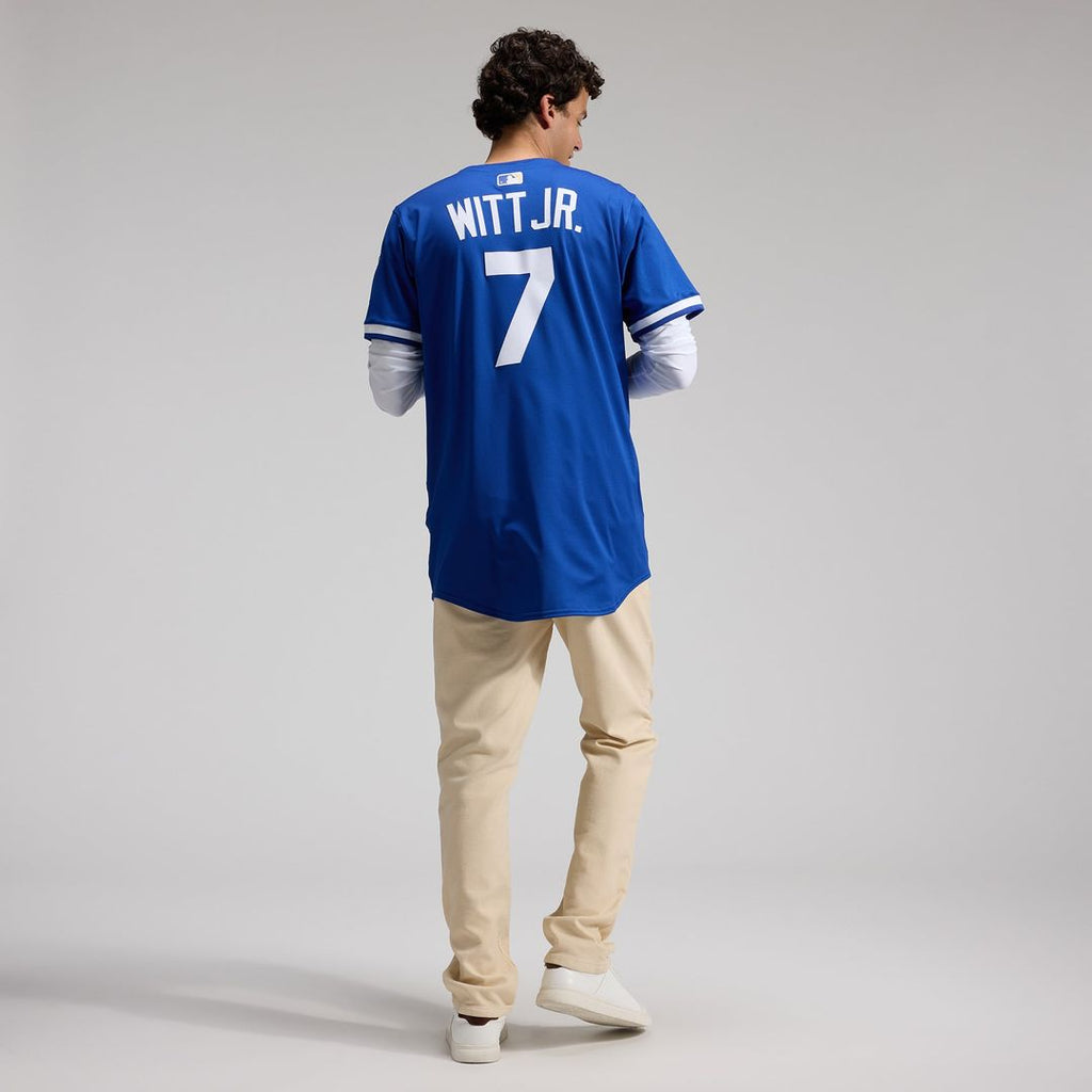 Kansas City Royals Bobby Witt Jr. Nike Royal Alternate 2 Elite Player Jersey product image 7, provided for visual reference