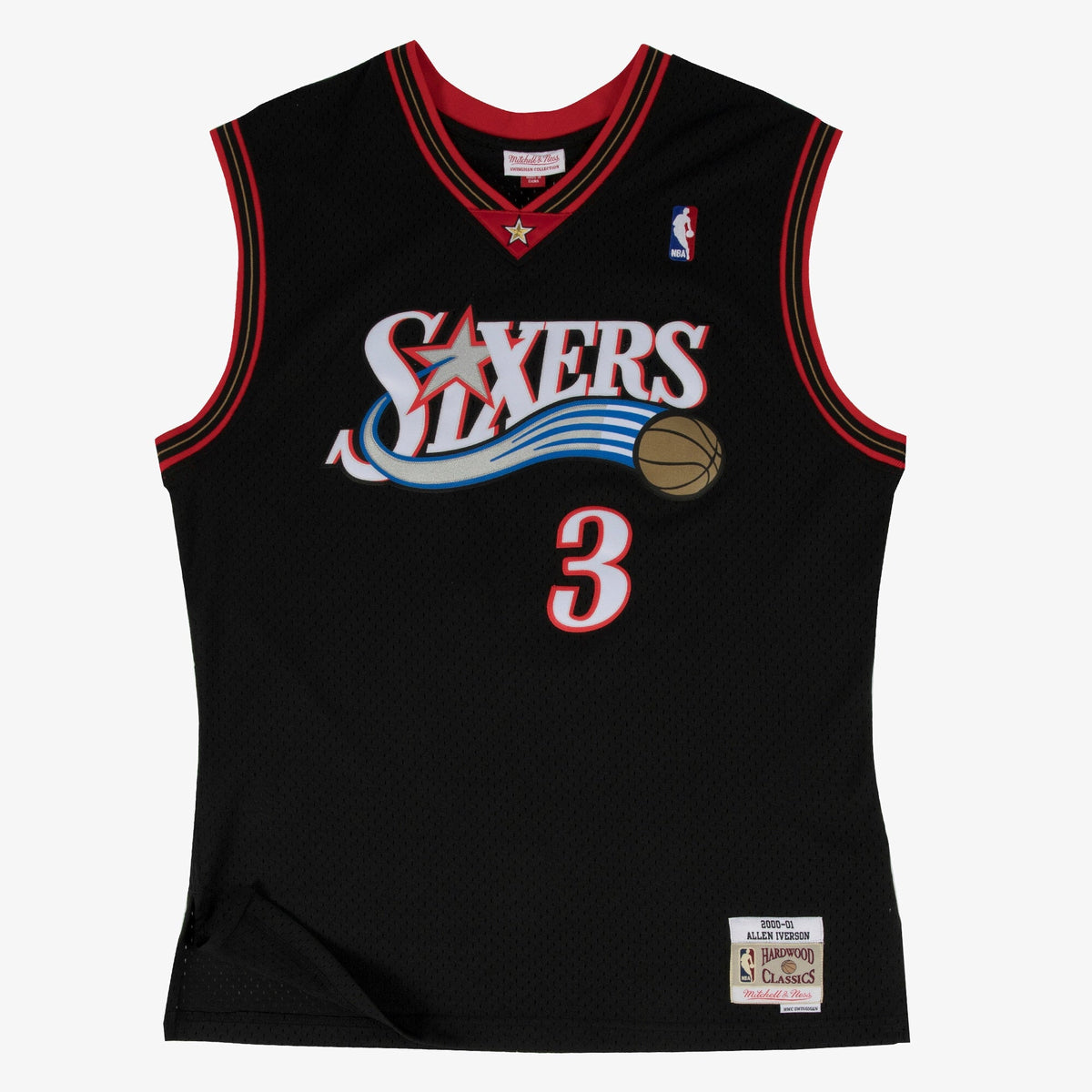 Philadelphia 76ers Mitchell & Ness Swingman Jersey Road Allen Iverson 2000-01 product image 1, provided for visual reference