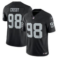 Las Vegas Raiders Maxx Crosby Nike Black Vapor F.U.S.E. Limited Jersey product image 1, provided for visual reference and